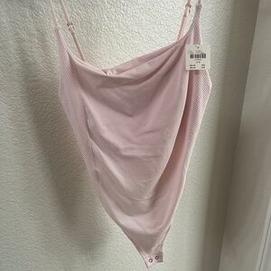 Anthropology satin bodysuit